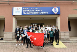 Şampiyon Elif Ceren Çolak, memleketi Konya’da sevinçle karşılandı